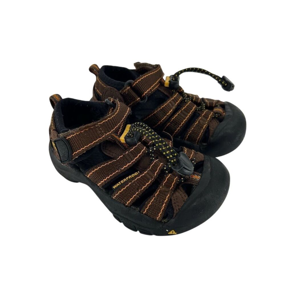 Keen Newport H2 Toddler Sandals Brown Waterproof Kids Outdoor Shoes Size 8